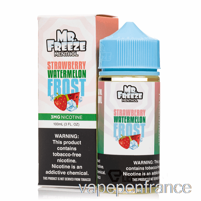 Gel De Pastèque à La Fraise - Mr Freeze - Stylo Vape 100 Ml 6 Mg